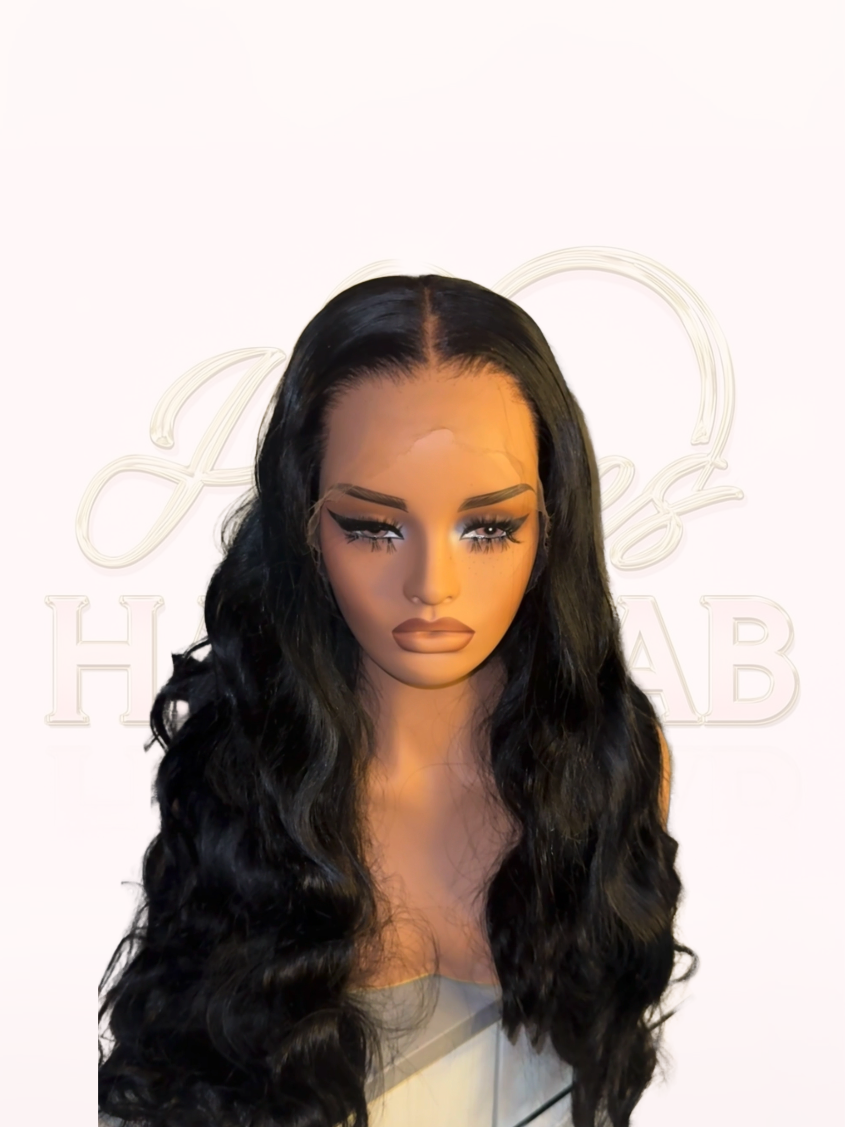 Natural Black HD Frontal Wig 200% Density